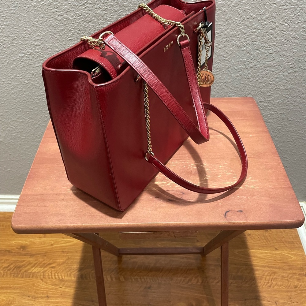 NWT. DKNY Medium Red Satchel